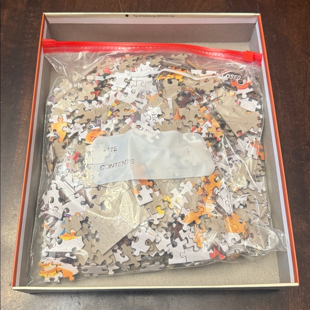 Master Pieces linen Halloween Treats Puzzle. 1000 pieces.  Complete. - Picture 4 of 4